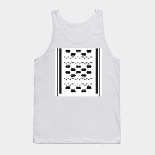 Black and white pattern Tank Top